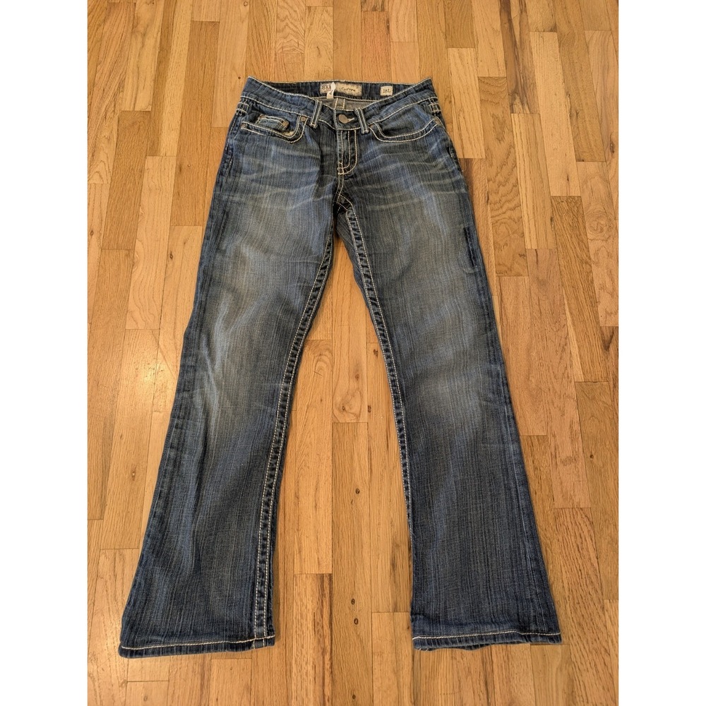 BKE Buckle Culture Low Rise Boot Cut Stretch Denim Jeans Women's Size 28 /30.5 - Picture 9 of 13